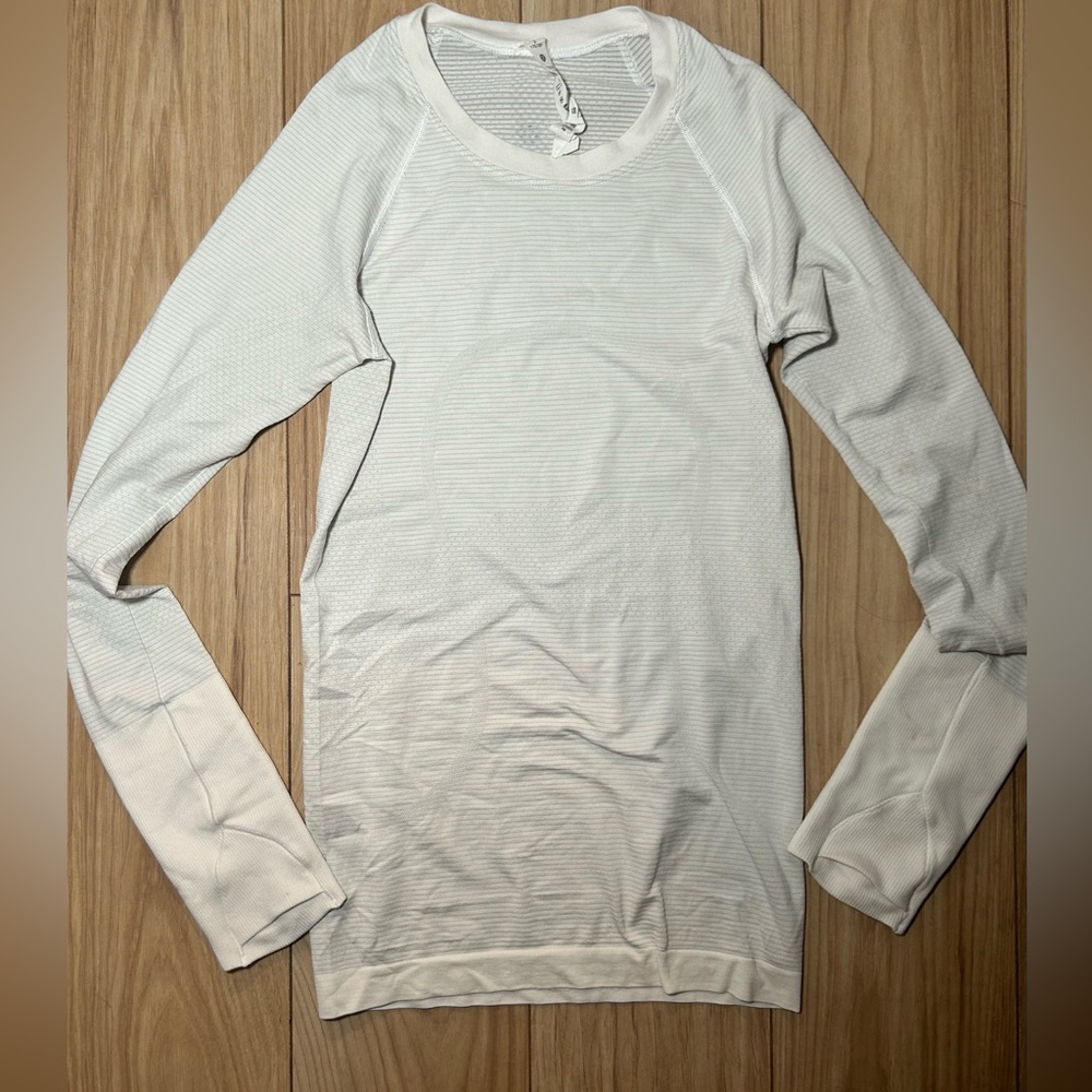 Lululemon Swiftly Tech Long Sleeve White